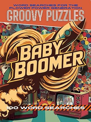 Groovy Puzzles: Word Searches for the Flower Power Generation cover