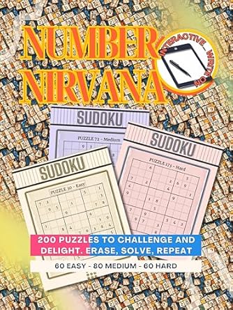 Number Nirvana: 200 Sudoku Puzzles to Challenge and Delight cover