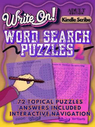 Write On! Word Search Puzzles 2 cover